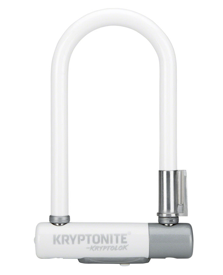 Kryptonite Krypto Series 2 Mini-7 U-Lock - 3.25 x 7" Keyed White Includes bracket