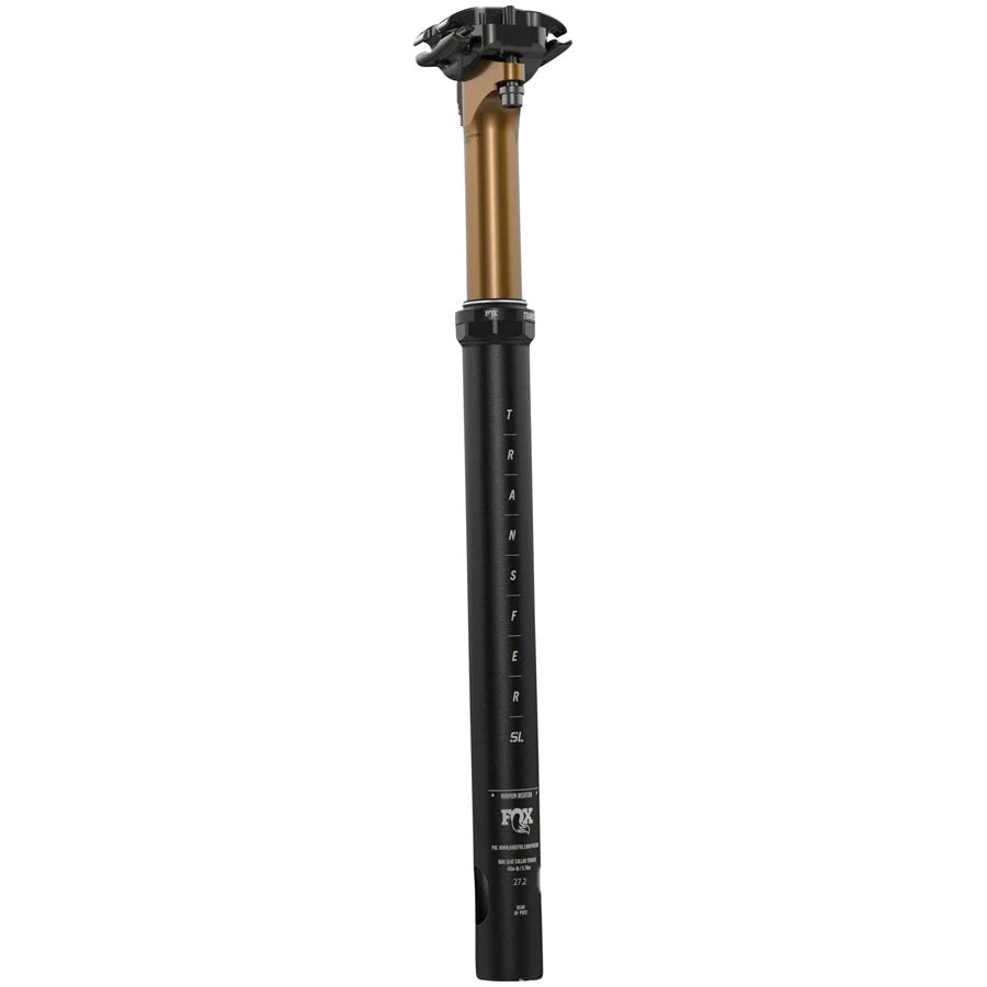 FOX Transfer SL Factory Dropper Seatpost - 31.6mm 100mm Internal Routing Kashima Coat Upper