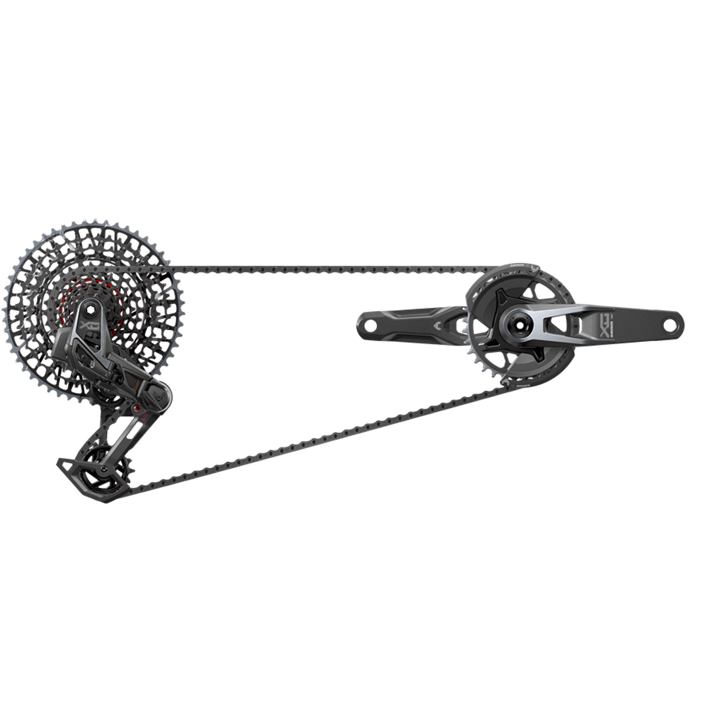 SRAM X0 T-Type Eagle V2 AXS Groupset 165mm Black  >