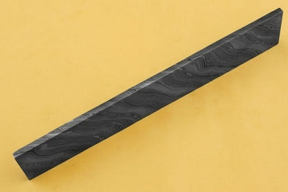 9 Inch Damascus Steel Billet Bar 2 Inch Wide Pattern Welded Blank for Knife and Blade Making