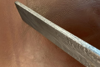7 Inch Damascus Steel Billet Bar Pattern Welded Blank for Knife and Tool Making