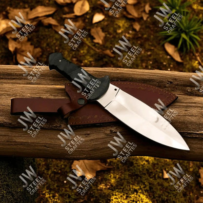 Ko-Bunka Knife Damascus Steel, Reverse Tanto