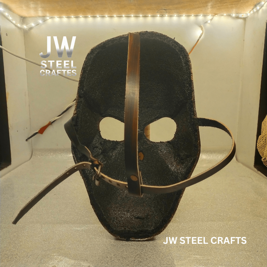 Handcrafted Metal Skull Mask: Choose Copper, Chrome or Antique Finish
