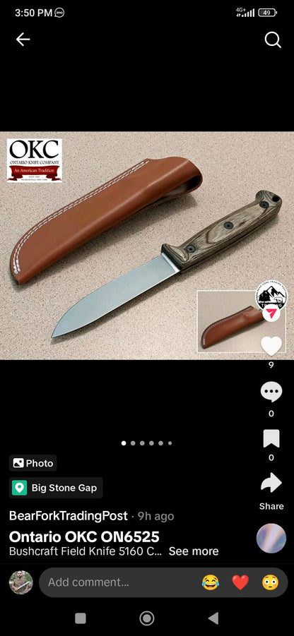 Handmade Damascus Fixed Blade Knife — Full Tang, Leather Sheath