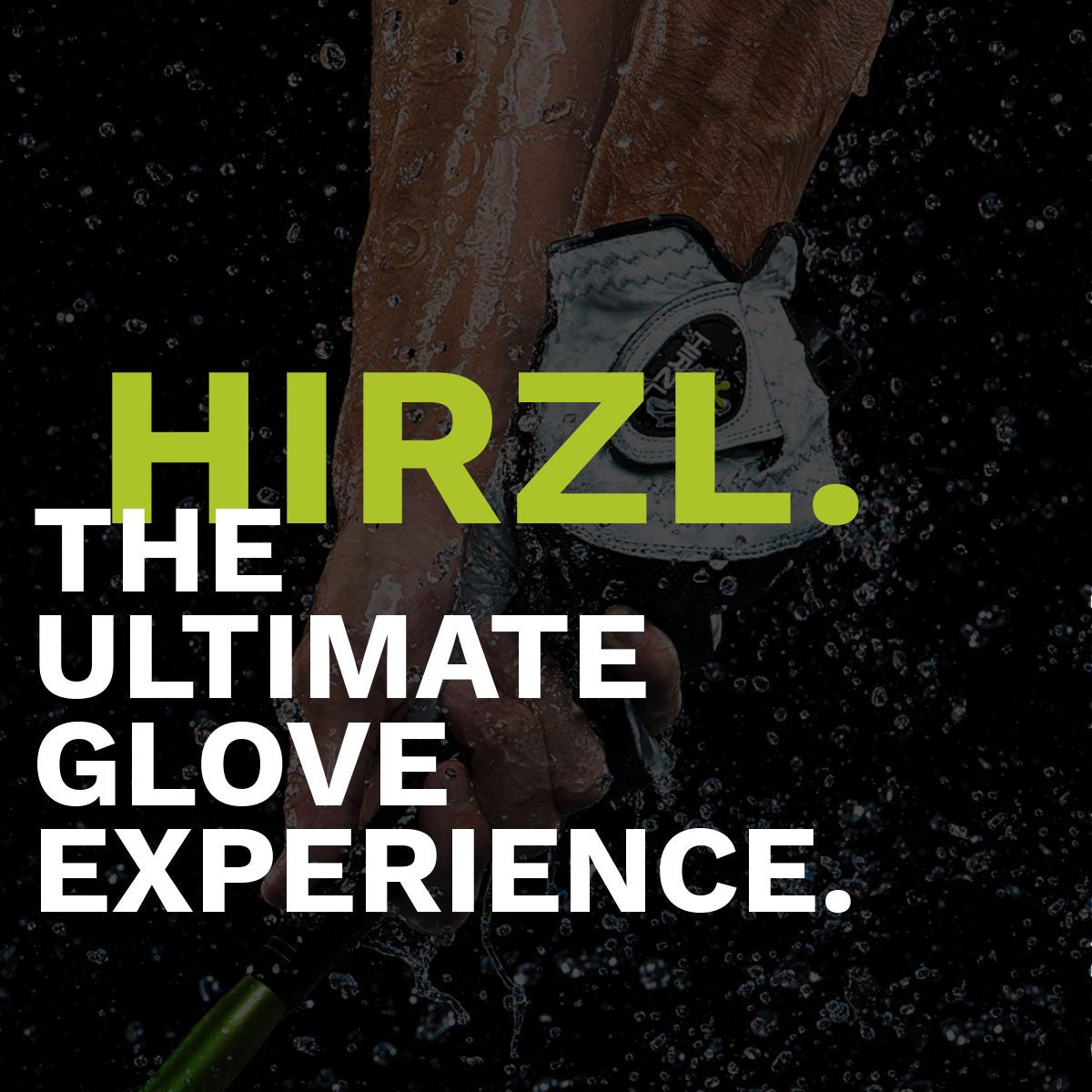 HIRZL Grippp Fit - Golf Gloves - White / Black