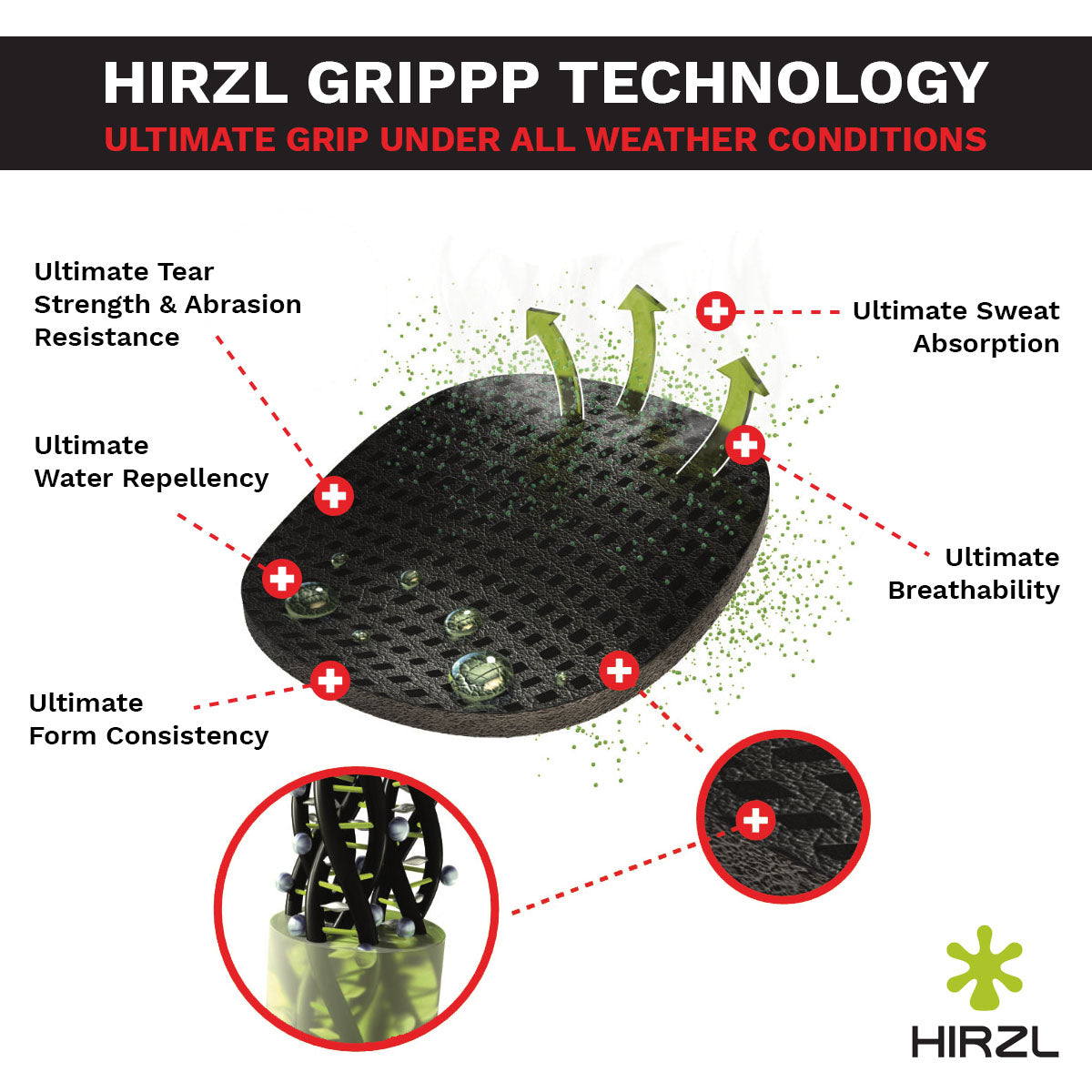 HIRZL - Tour SF 1.0 - Leather Bike Gloves (Old Version)