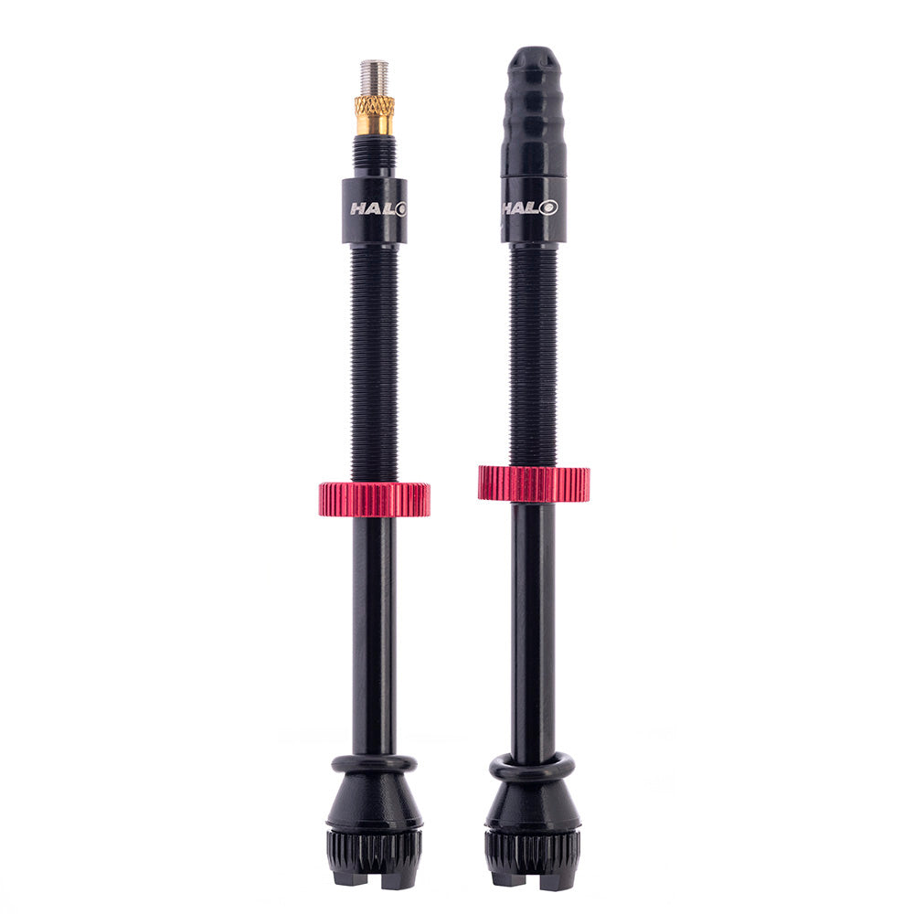 Halo Hi Flow Tubeless Presta Valve 80mm Black