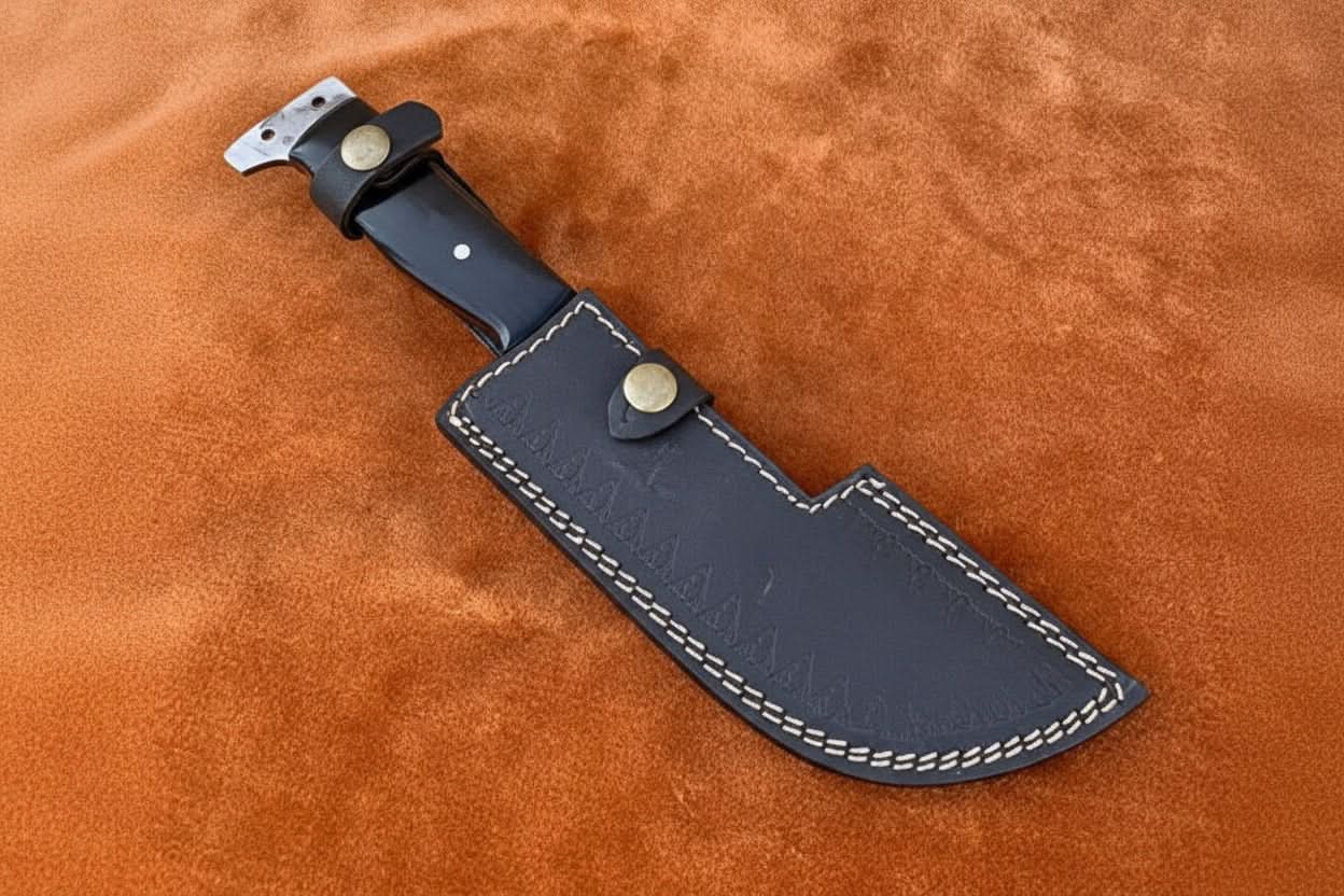 Hunting Knife Hunting 10.50" Tanto Style Knife with Buffalo Horn Handle with Sheath