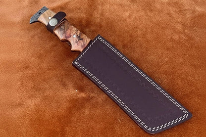 Hunting Knife Hunting 12" Tanto Knife with Olive Wood Handle with Sheath