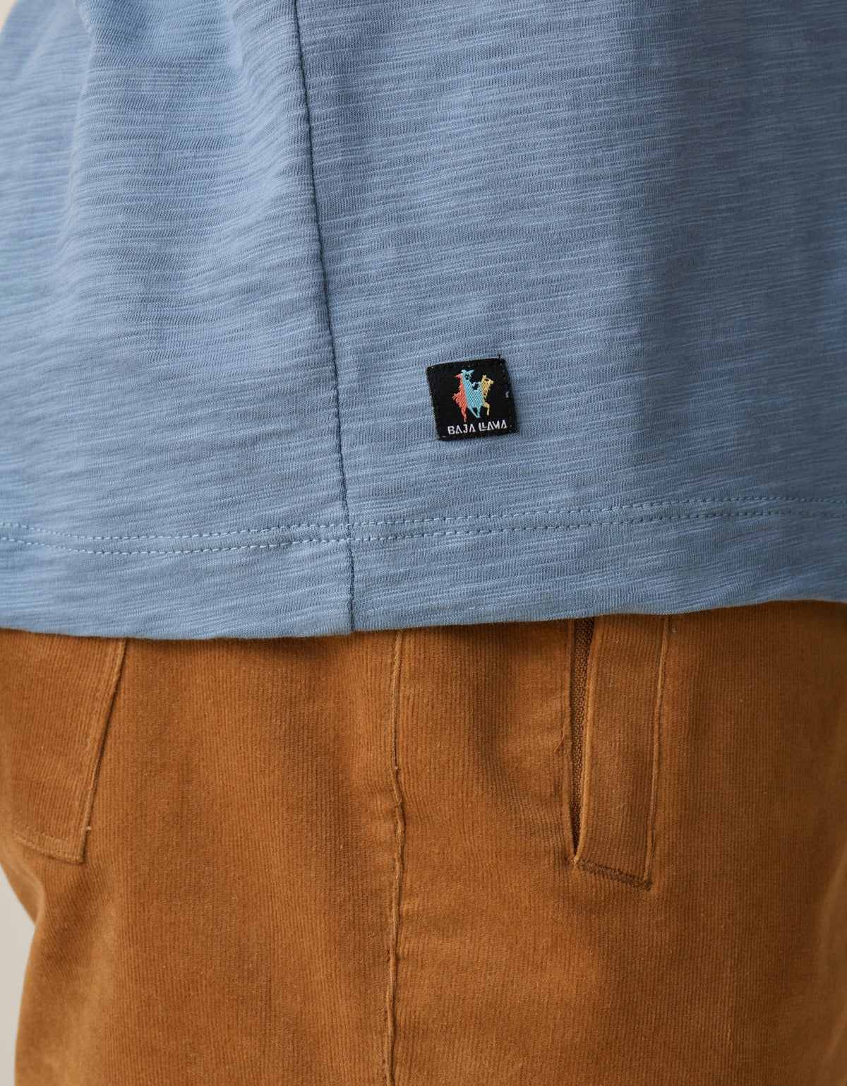 SOLID STEEL BLUE - SLUB PIMA TEE