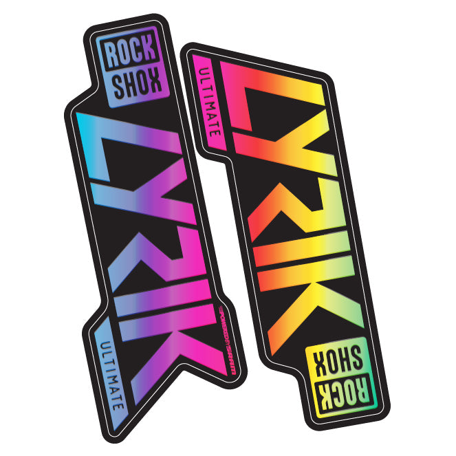 Metallic RockShox Lyrik Fork Decal