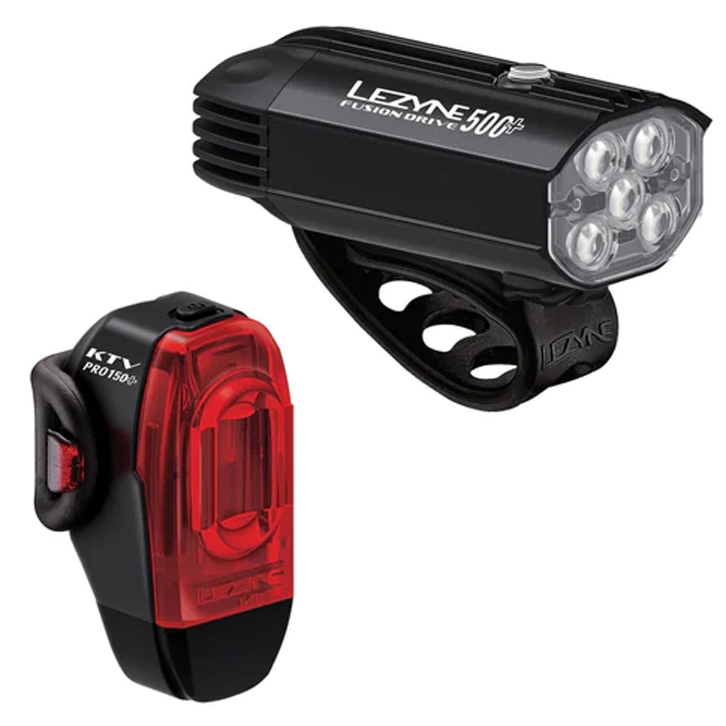 Lezyne Fusion Drive 500+/KTV Drive Pro+ Light Set - Black