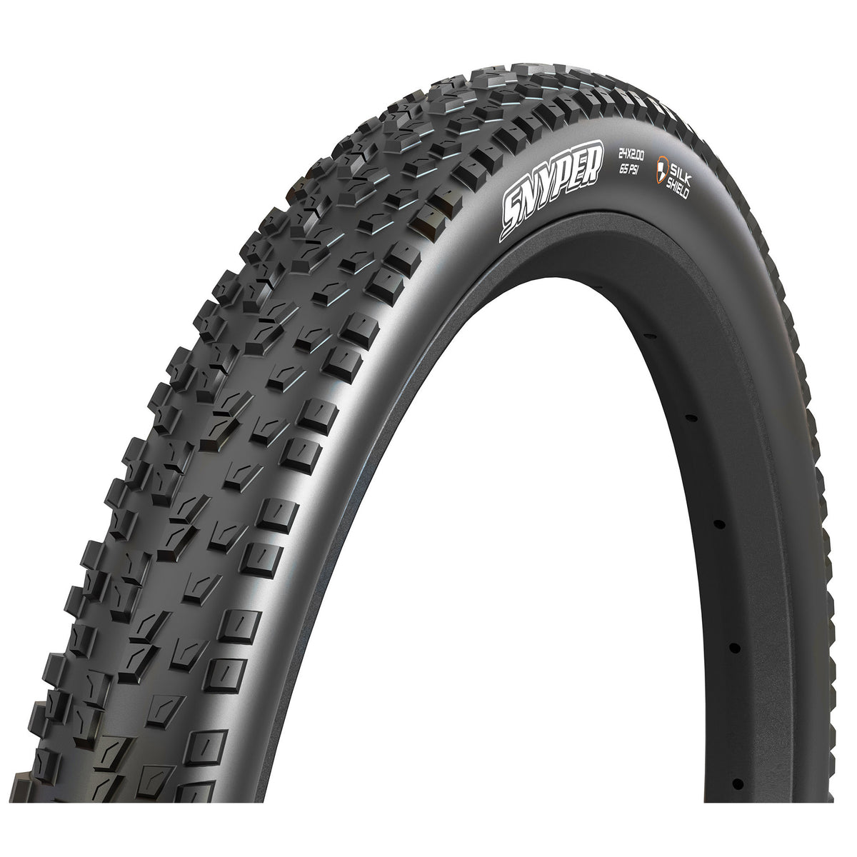 Maxxis Snyper Tire - 24 x 2.0 Clincher Folding Black Dual SilkShield