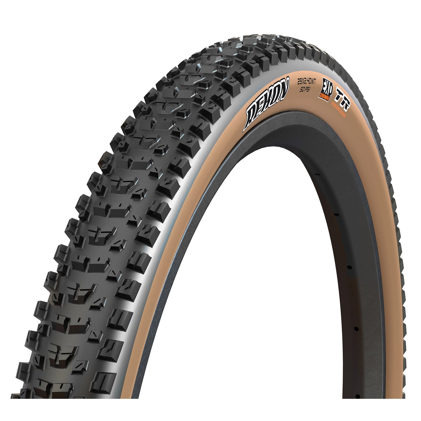 Maxxis Rekon Plus Tire - 27.5 x 2.8 Tubeless Folding BLK/Dark Tan 3C MaxxTerra EXO
