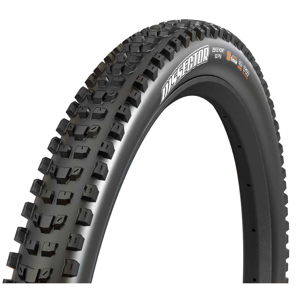 Maxxis Dissector Tire - 29 x 2.4 Tubeless Folding BLK 3C MaxxTerra Double Down