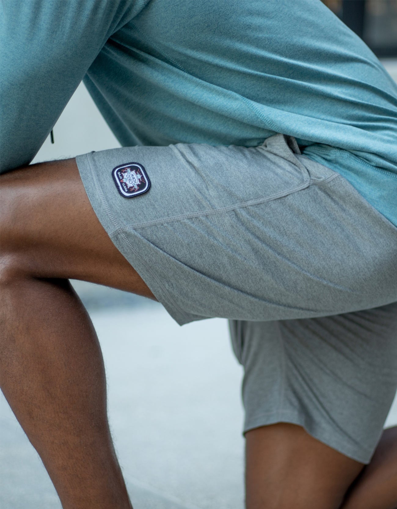 MACH ZERO LOUNGE SHORTS - GRAY