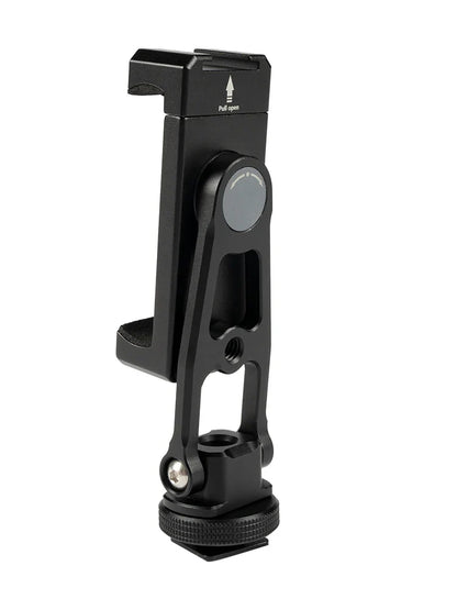 Linkogear Aluminum Phone Clamp Mount 360° Rotating Cold Shoe Tripod