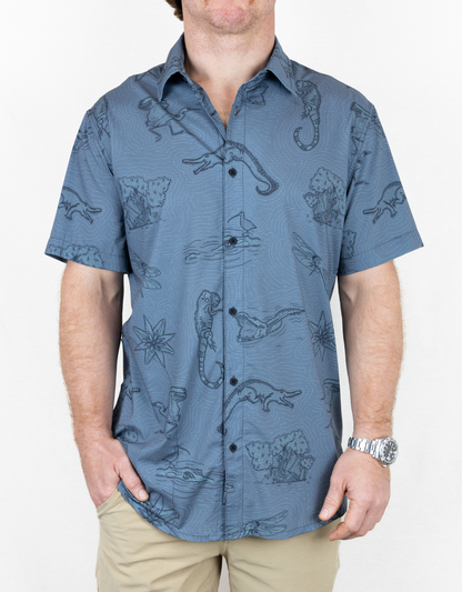 EL MANGLAR - MOJAVE PERFORATED BUTTON UP