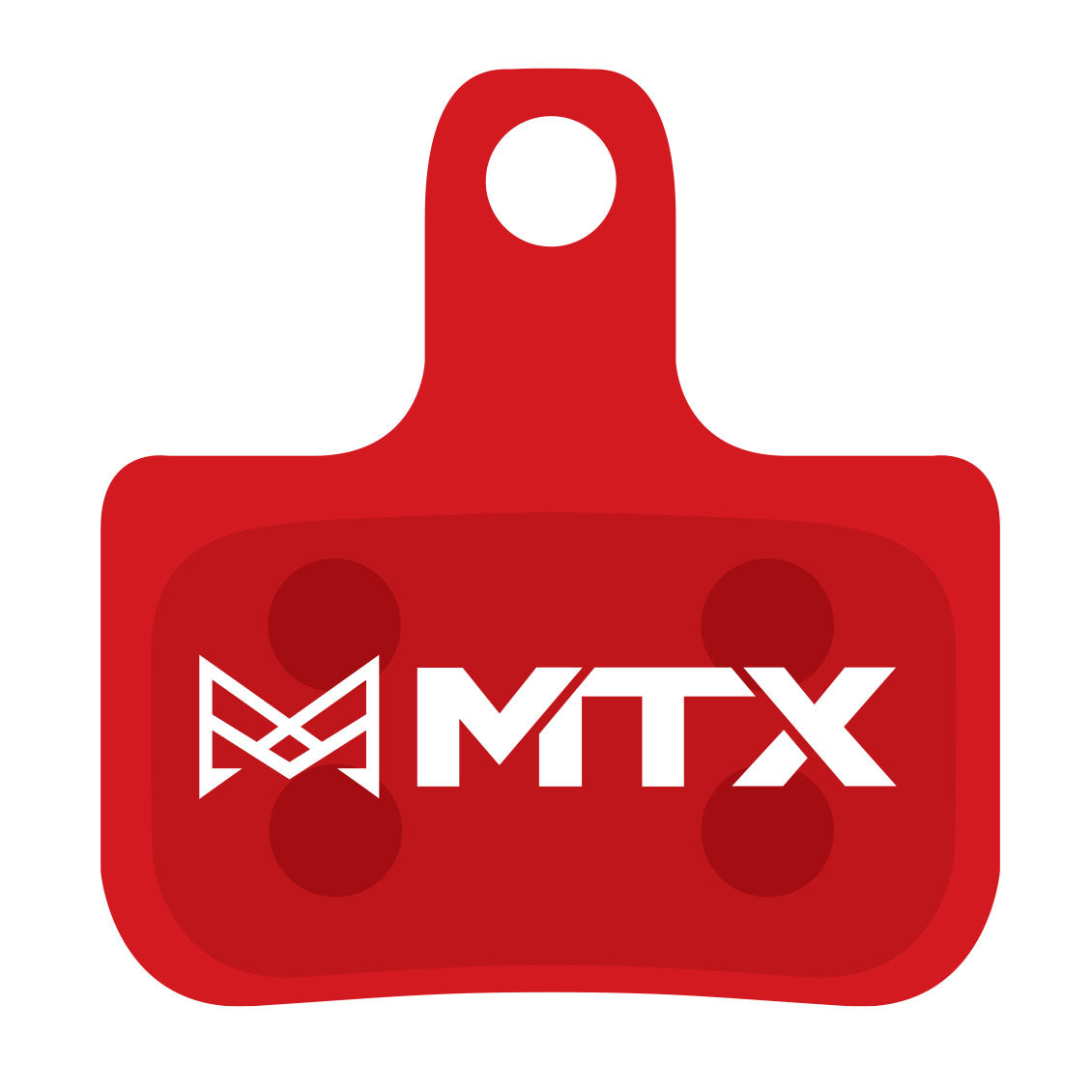 MTX Red Label RACE Disc Brake Pads - Ceramic/Kevlar Compound SRAM Level / Red / Rival AXS / Force 2-Piston Single Set