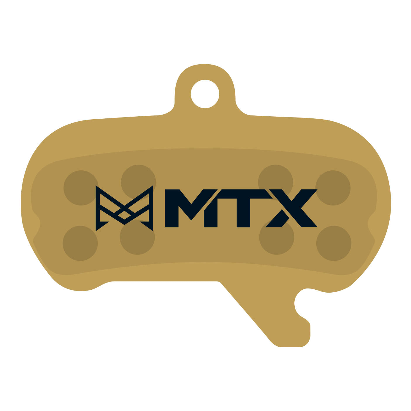 MTX Gold Label HD Disc Brake Pads - Ceramic/Kevlar Compound SRAM Maven 4-Piston Single Set