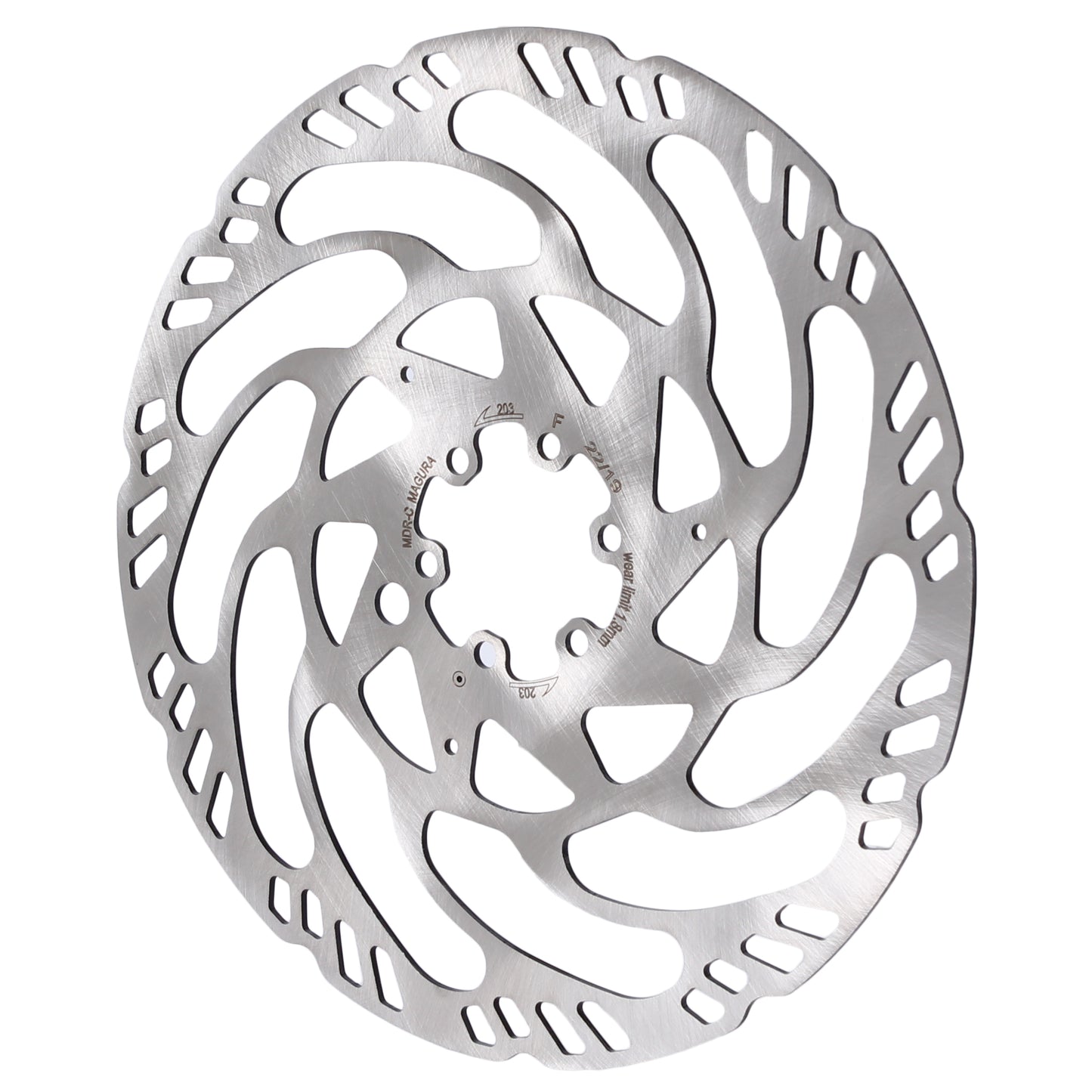 Magura MDR-C Disc Brake Rotor - 220mm 6-Bolt eBike Optimized Silver