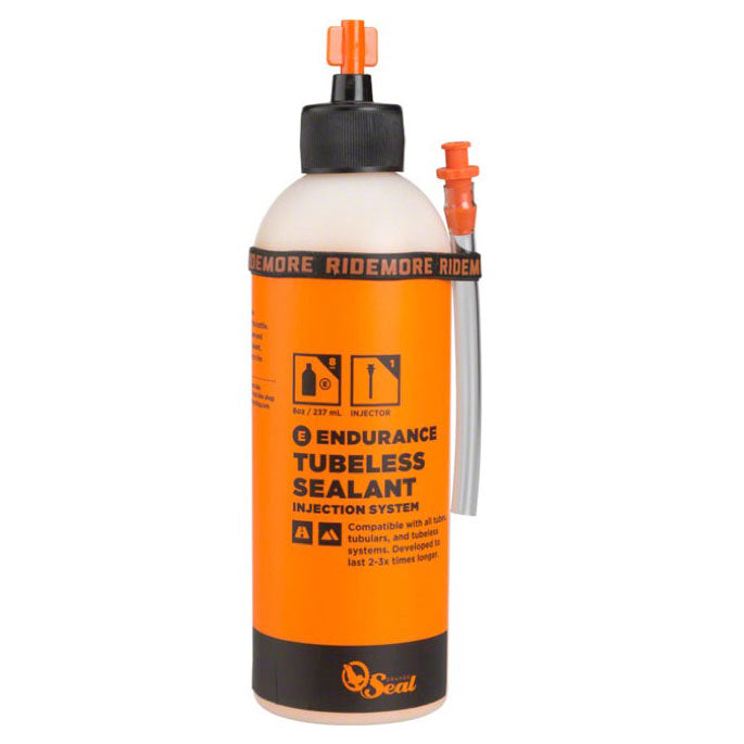 Orange Seal Endurance Tubeless Tire Sealant 8oz Bottle Inject