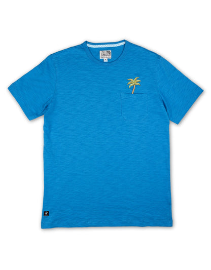 PALM TREE - SLUB PIMA POCKET TEE