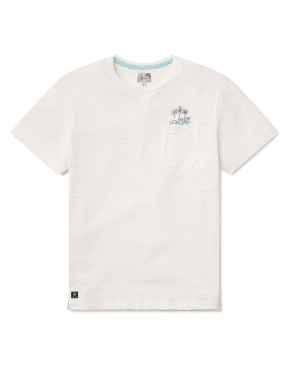 PALMY WAVES - SLUB PIMA POCKET TEE