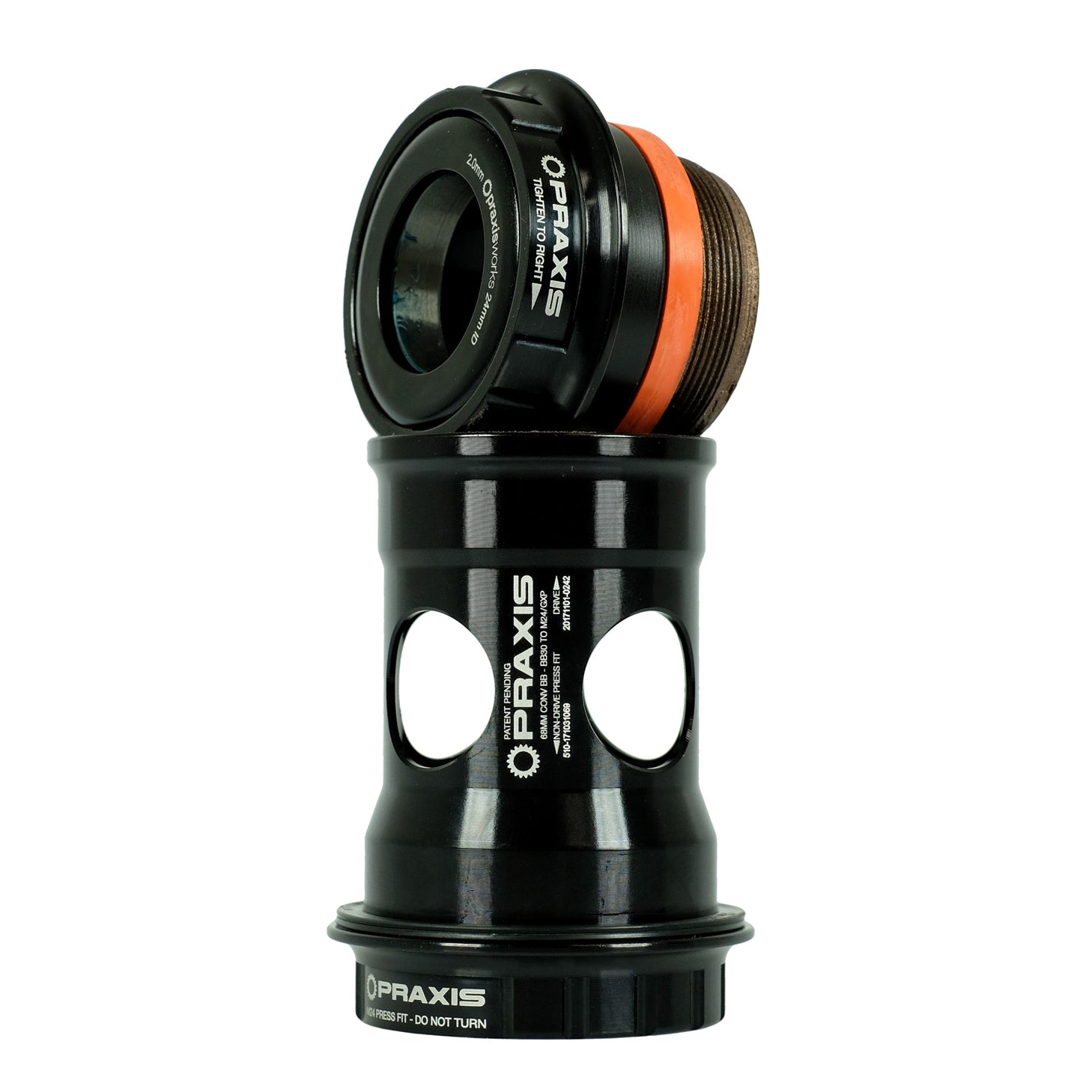 Praxisworks BB30/PF30 GXP Road Spindle Conversion Bottom Bracket - Thumbnail 2