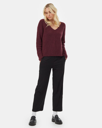 Highline Fuzzy V-Neck Sweater