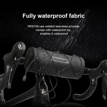 Rhinowalk Waterproof Handlebar Bag RK9109-1.9L, Front Bag Storage Bag with Shoulder Strap