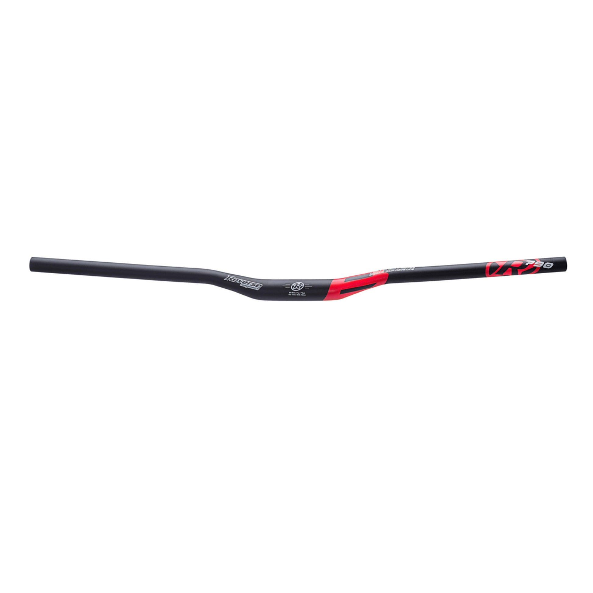 Reverse Base Riser Bar (35.0) 18mm/790mm Sndblst Blk/Red 