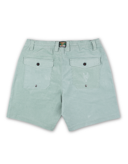 ARROYO 7" INSEAM STRETCH CORDUROY WALKSHORTS - MINT GREEN