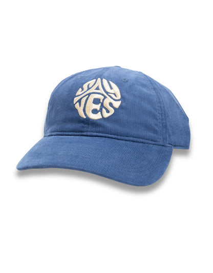 SAY YES STEEL GREY CORDUROY - 6 PANEL SNAP BACK DAD HAT