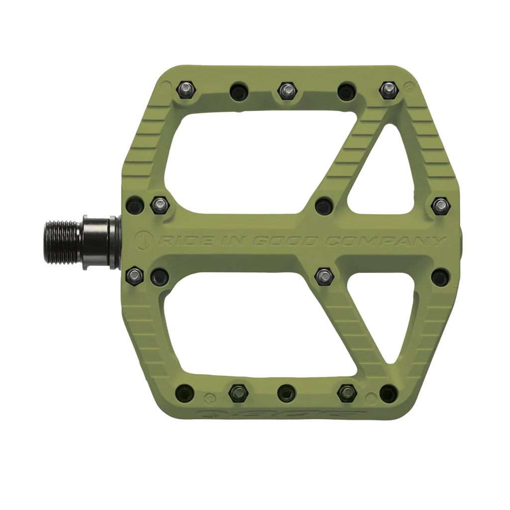 SDG Components Comp Pedal Platform Pedals Body: Composite Spindle: Cr-Mo 9/16'' Olive Green