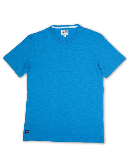 SOLID BLUE - SLUB PIMA TEE