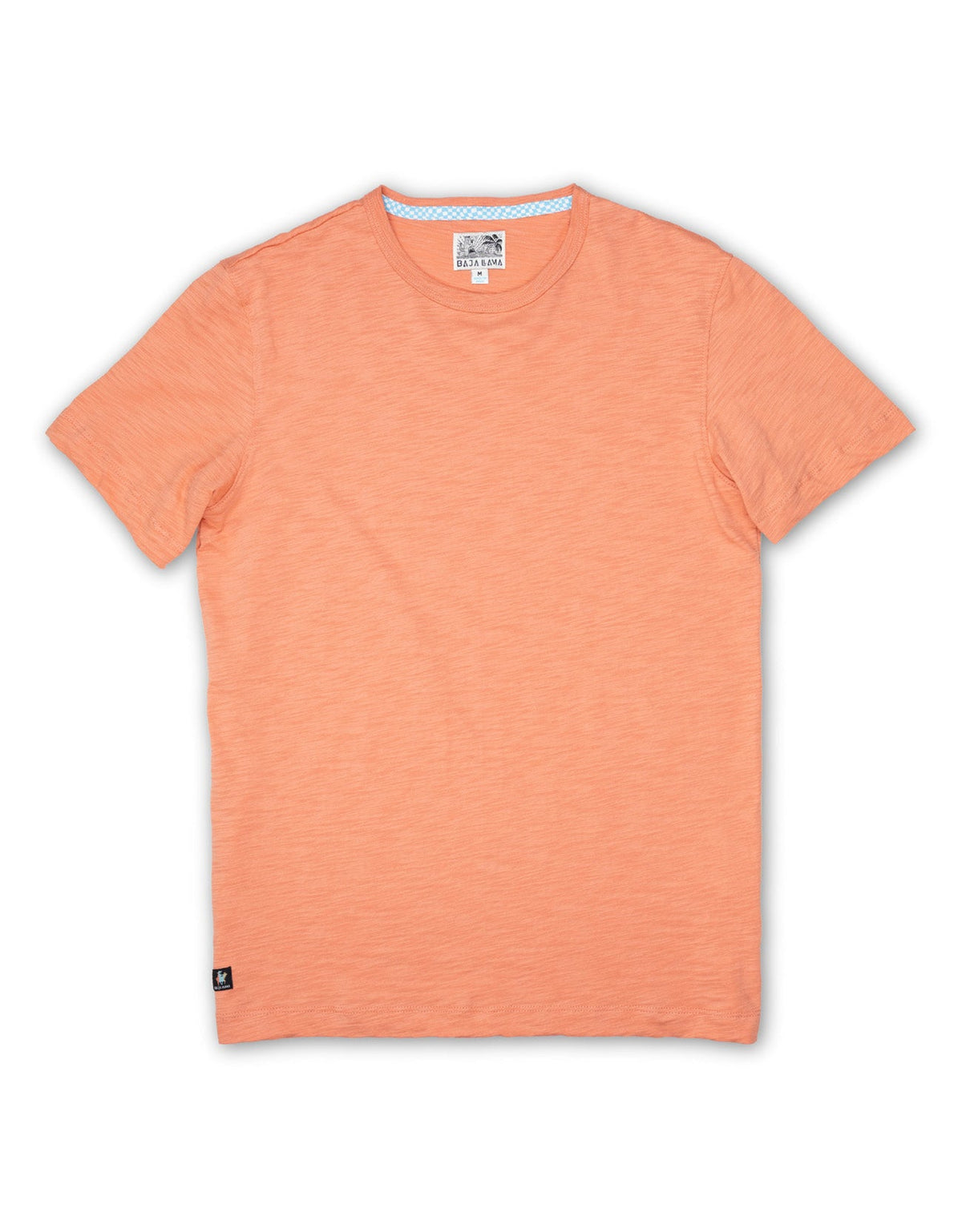 SOLID BURNT CORAL - SLUB PIMA TEE