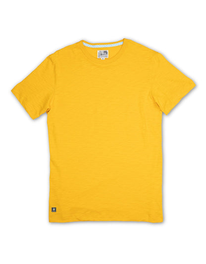 SOLID MUSTARD - SLUB PIMA TEE
