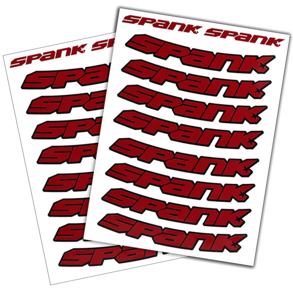 Spank Spank Rim Decals - Red -