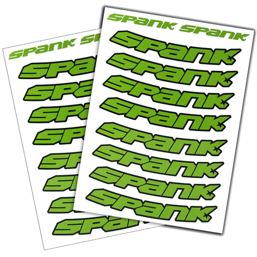 Spank Spank Rim Decals - Bright Green -