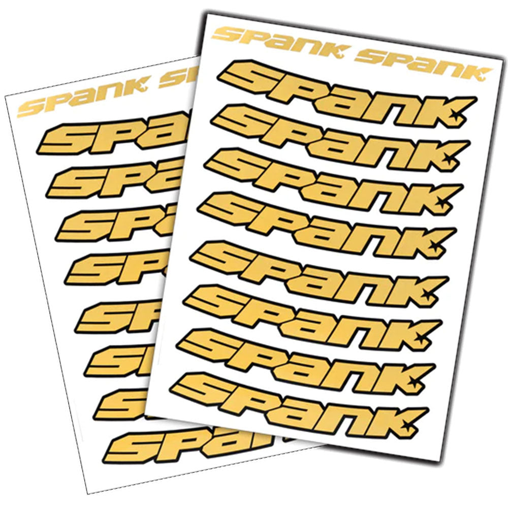 Spank Spank Rim Decals - Gold -