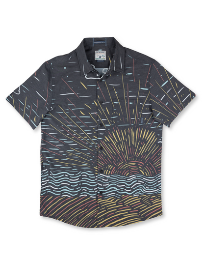 SUNBURST BLACK - VAGABOND™ BUTTON UP