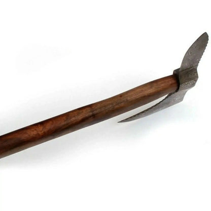 Traditional Scandinavian Bearded Axe with Hardwood Handle
