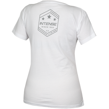 Women's Army White V-Neck Tee