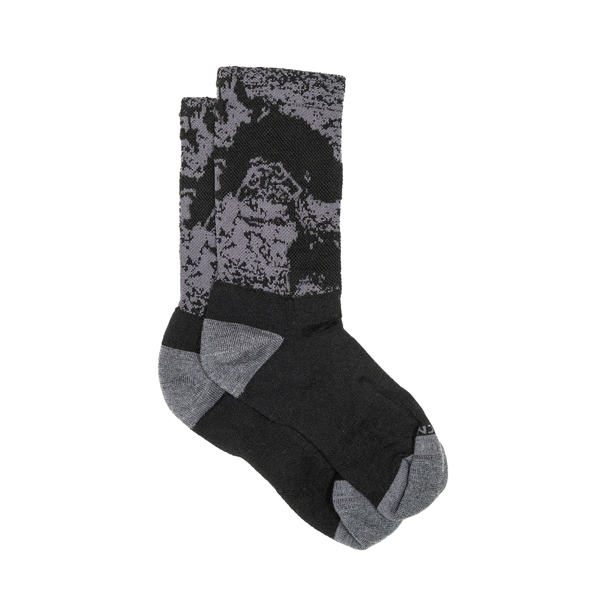 Socks - Black Strata Wool