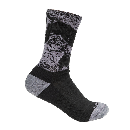 Socks - Black Strata Wool