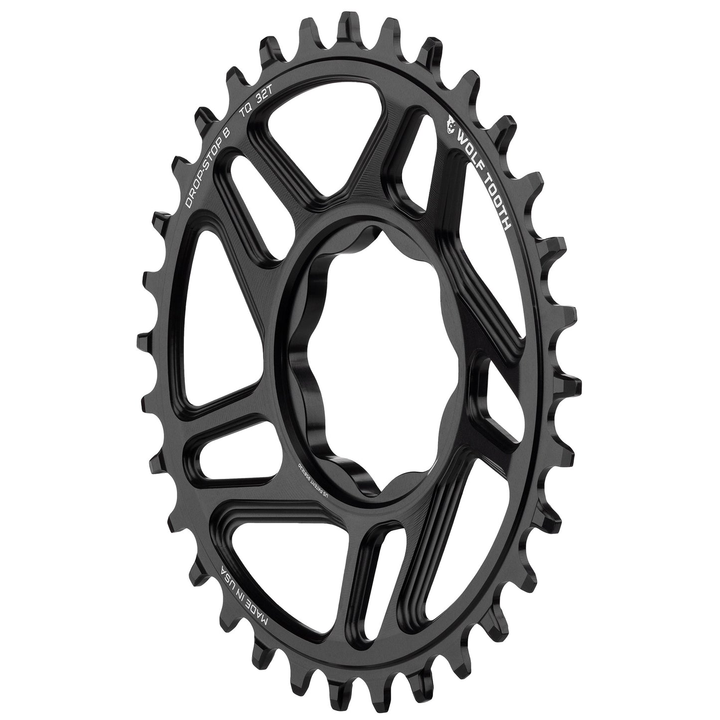 Wolf Tooth Trek TQ Direct Mount Chainring - Drop-Stop B 30T Black