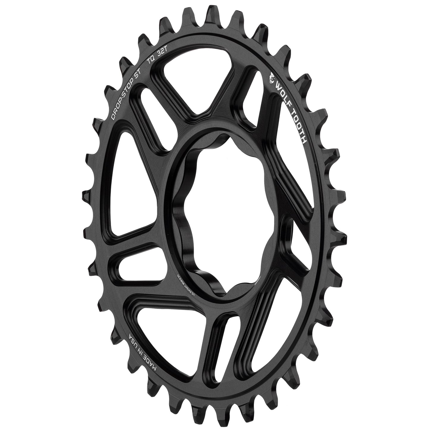 Wolf Tooth Trek TQ Direct Mount Chainring - Drop-Stop ST 30T Black