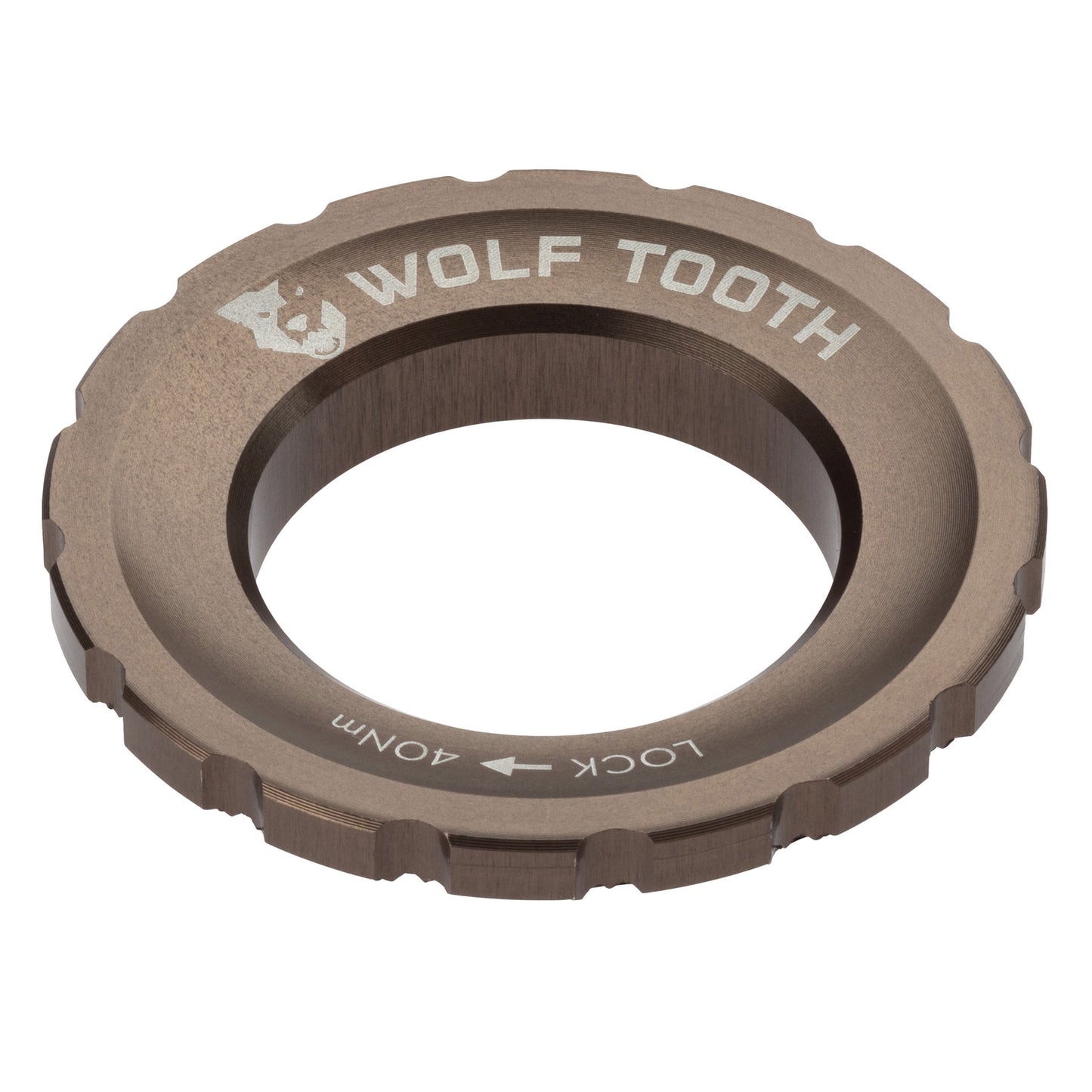 Wolf Tooth CenterLock Rotor Lockring - External Splined Espresso