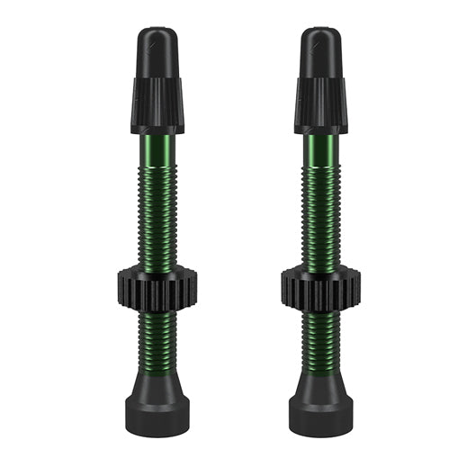 WTB Aluminum TCS Tubeless Valves: 46mm Green Pair